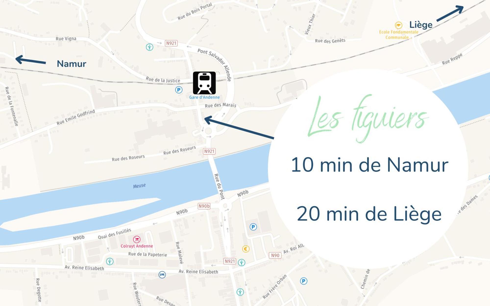Les Figuiers - Appartement 2 Chambres Avec Sauna A Andenne Kültér fotó
